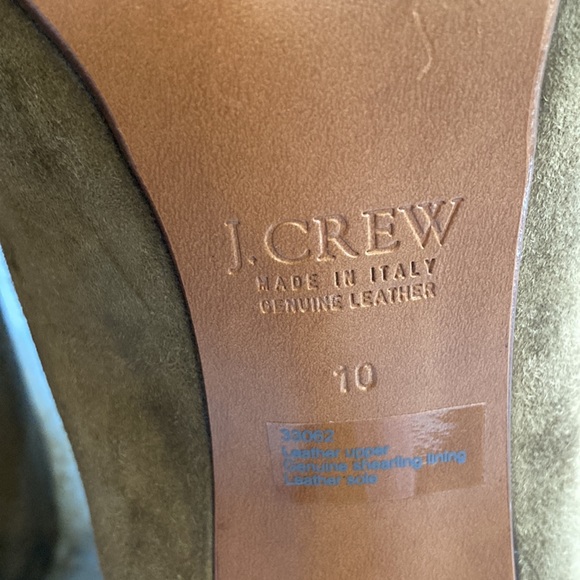 J. Crew collection genuine leather heels with genuine shearling lining size 10 - Picture 7 of 10